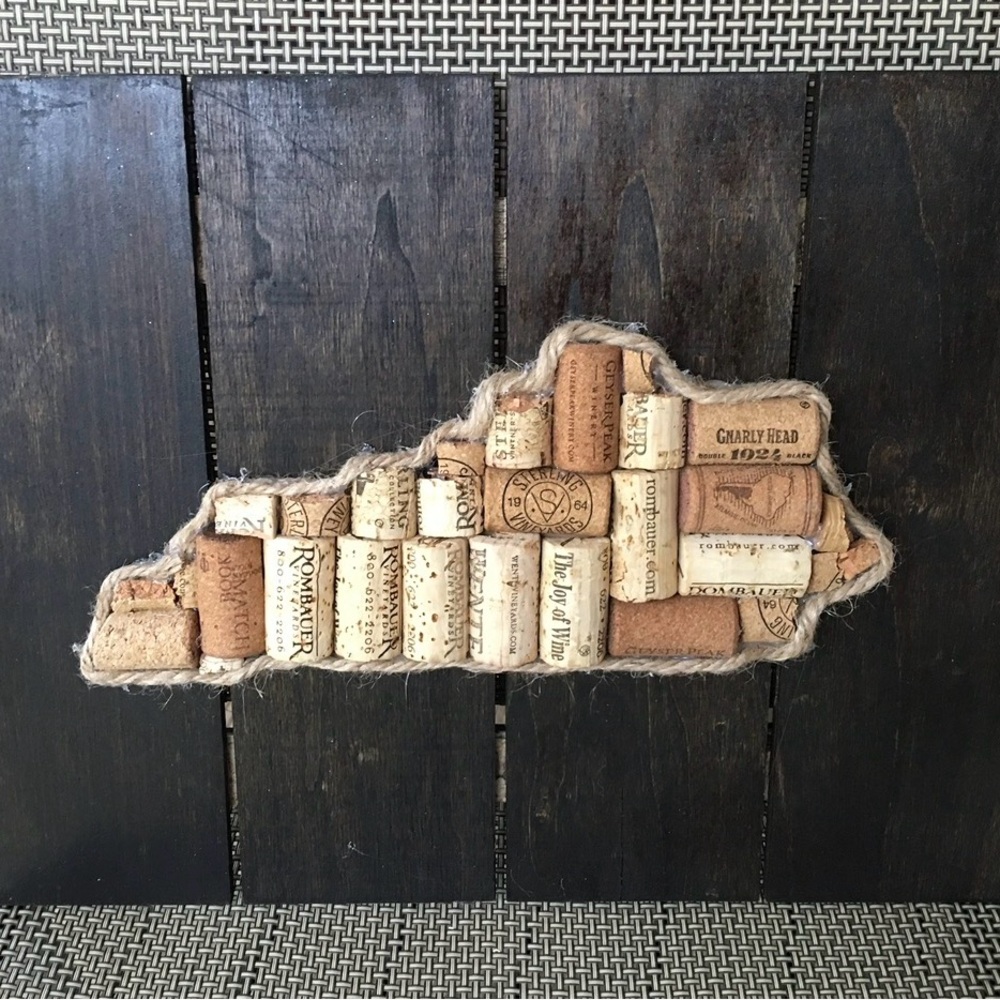 Kentucky Rustic Cork Wall Art
